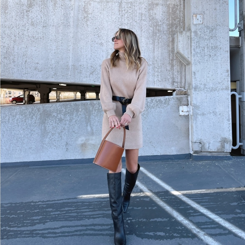Mini sweater dress